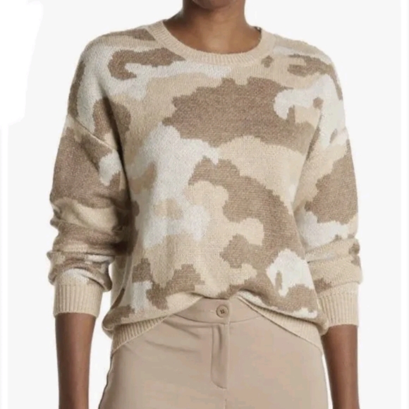 LUCKY BRAND Camo Print Sweater - Picture 2 of 8